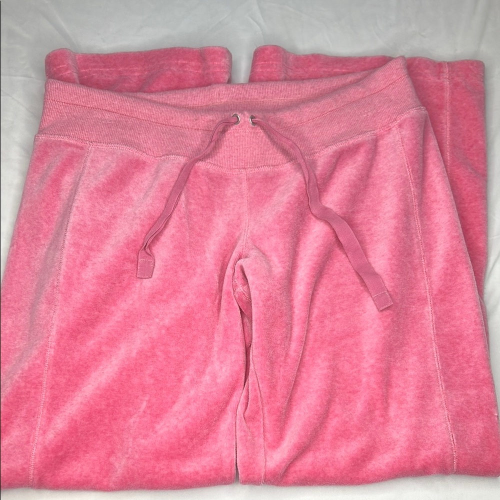 Pink Velour Jogger Pants